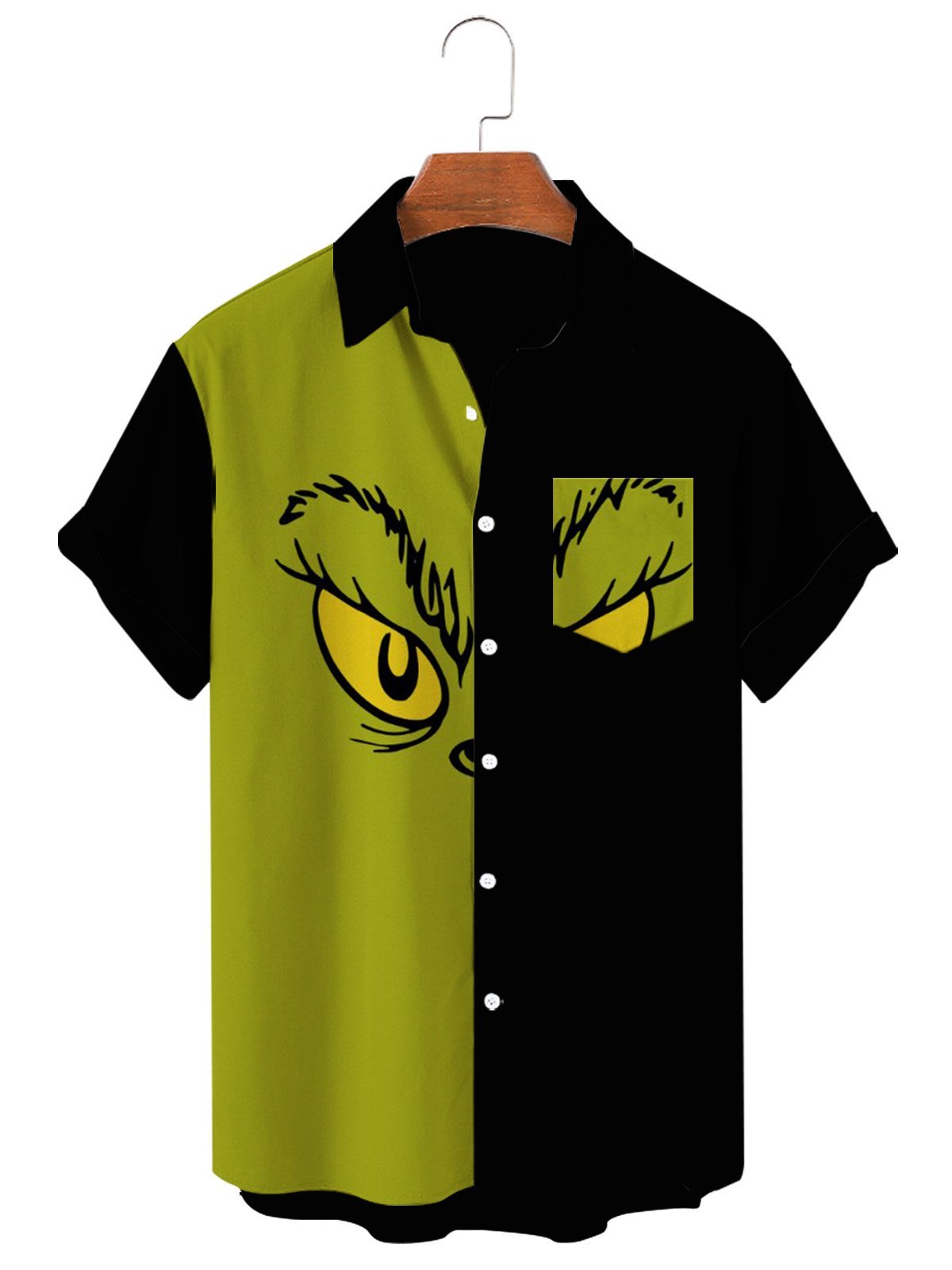 Christmas Series large Casual Short Sleeve Shirt