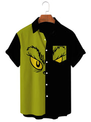 Christmas Series large Casual Short Sleeve Shirt