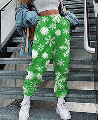 Christmas Harem Pants Casual Sports Drawstring Drawstring Pants