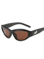 Star Embellish Cat Eye Futuristic Sunglasses