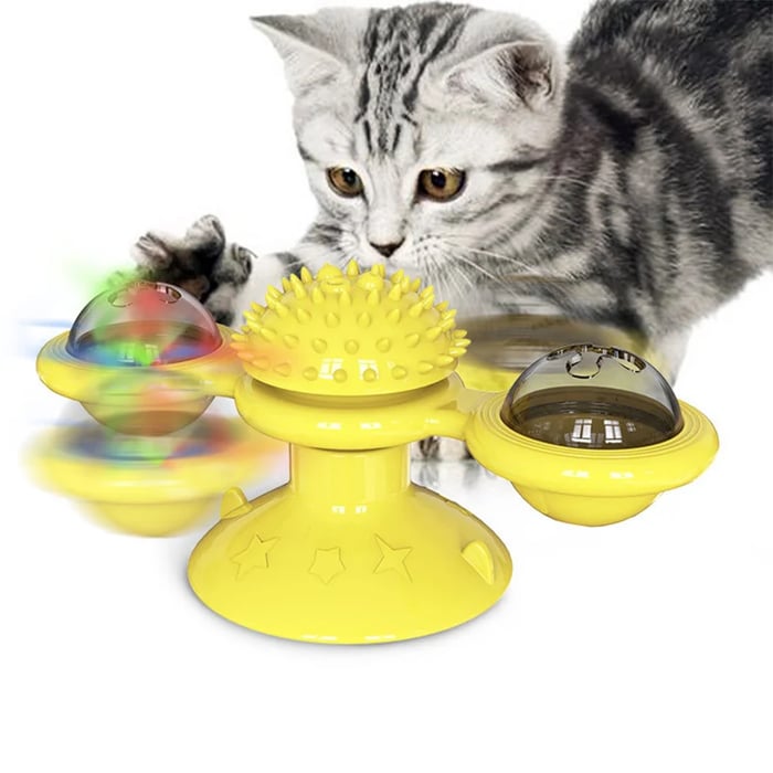 1+1 FREE | Spinning Ballâ„?- Interactive Spinning Wheel Cat Toy