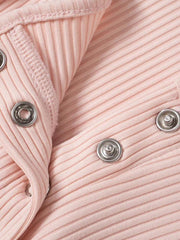 Solid Square Neck Splice Long Sleeve Knit