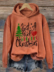 Christmas Ladies Printed Long Sleeve Sweatshirt