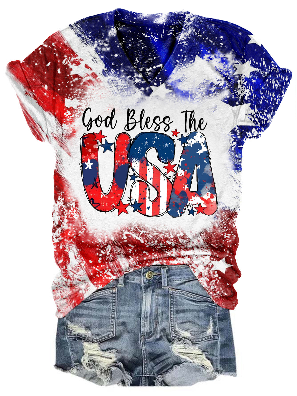 USA Print Casual Top