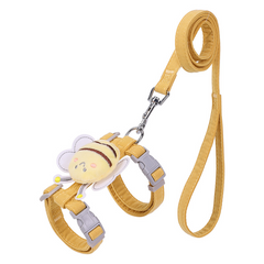 Cat Harness Leash Collar Set Adjustable Cartoon Bee