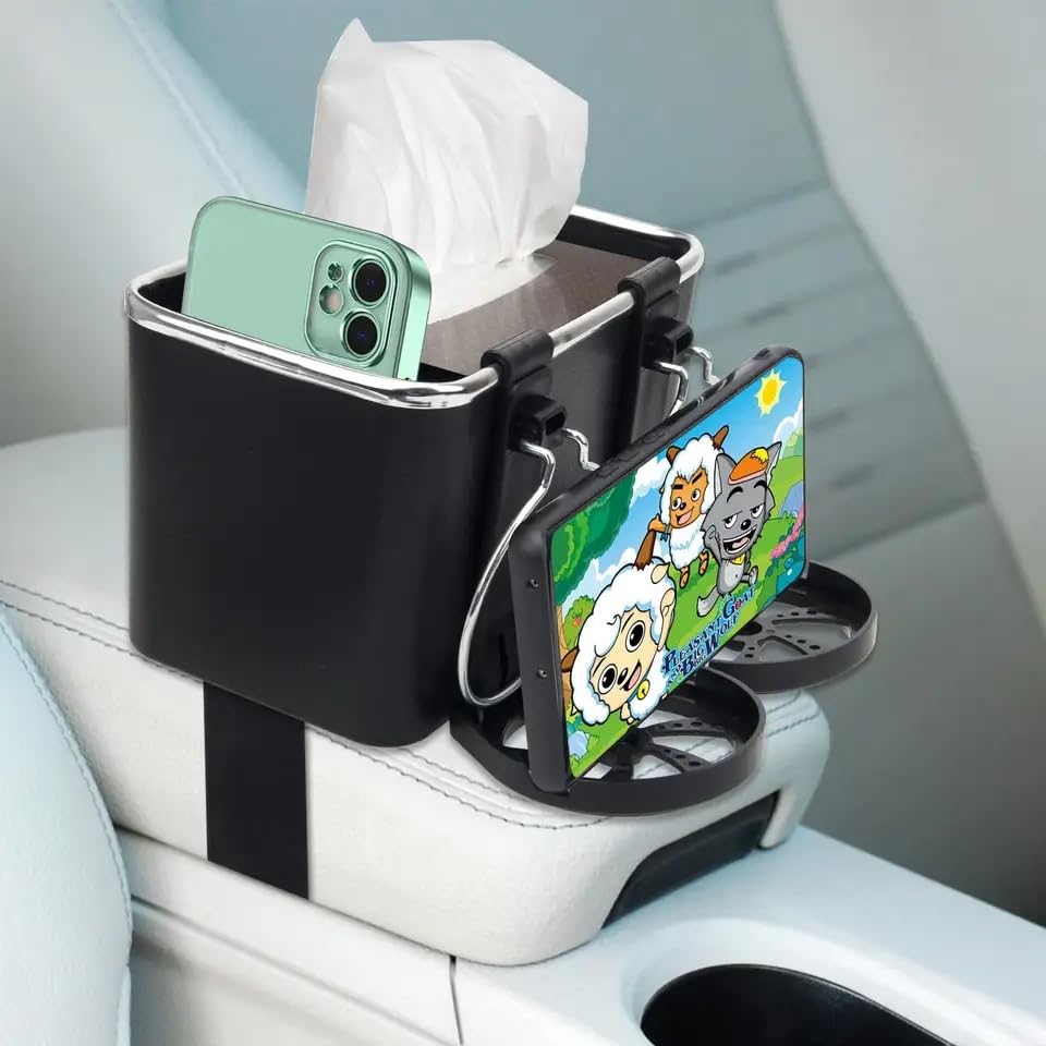 AutoStorageâ„?- Storage box for armrest of car