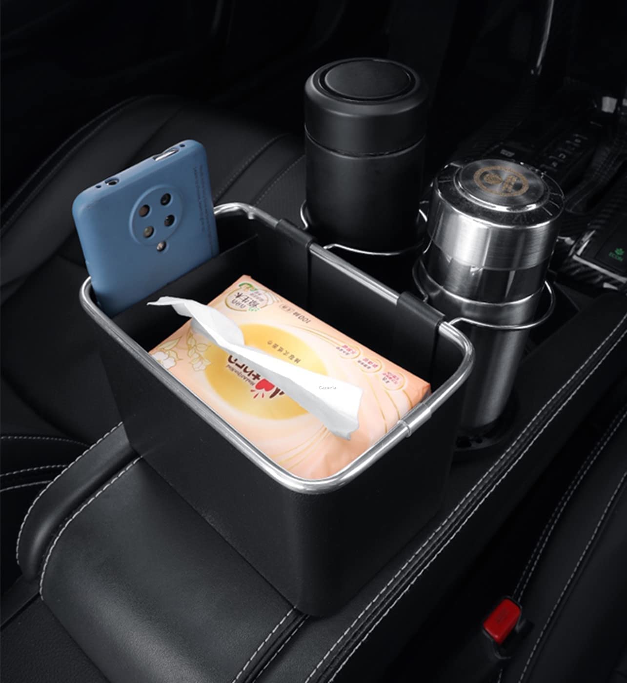 AutoStorageâ„?- Storage box for armrest of car