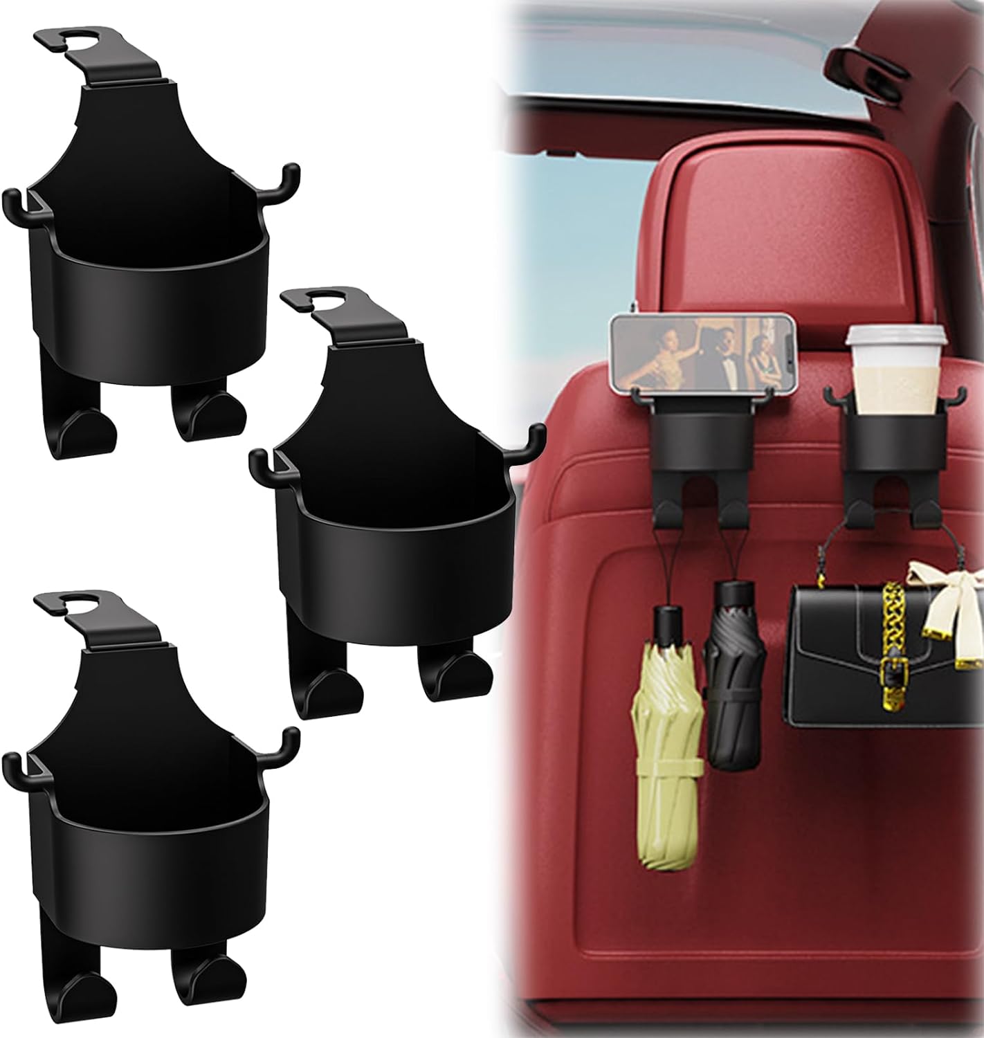 2+2 FREE | CupManâ„?- Hanging cup holder for car back seat Last day discount