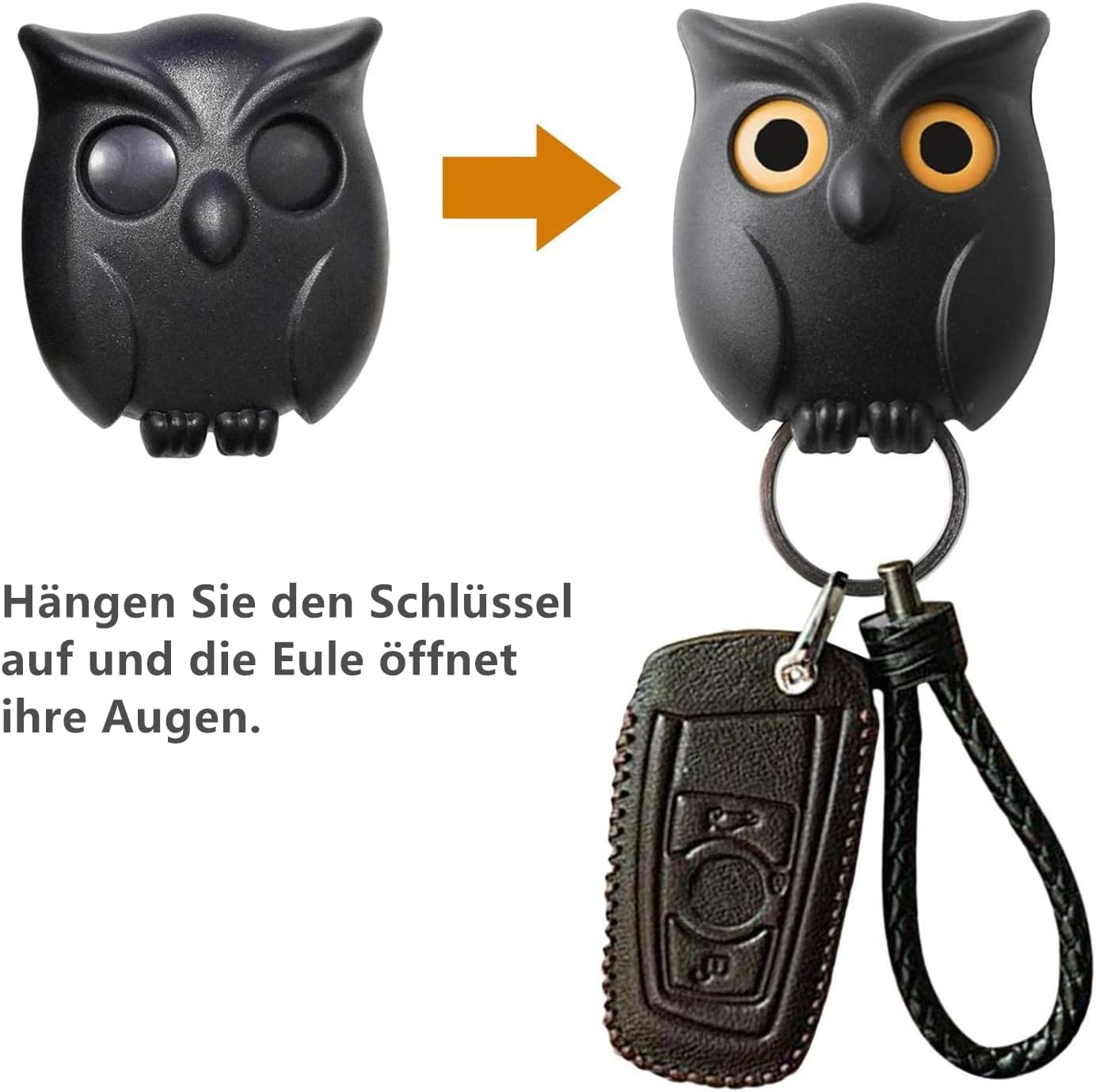 OwlKeyâ„?| Magnetic night owl keychain - 1+1 FREE