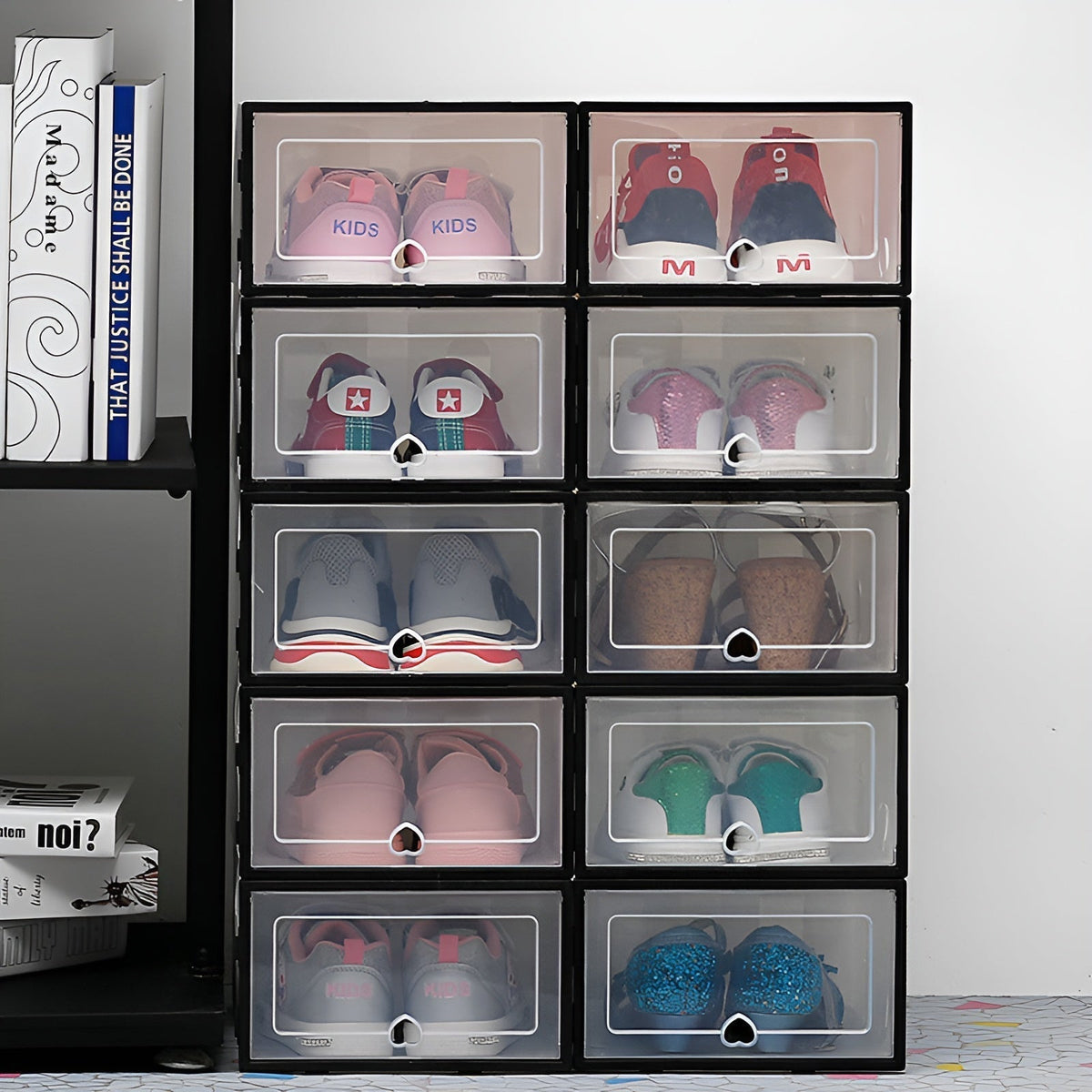 3+3 FREE | ShoeStorageâ„?- Transparent storage box for shoes