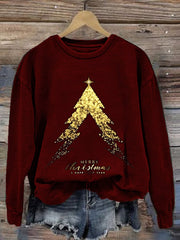 Christmas Printed Long Sleeve Sweatshirt