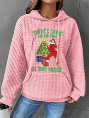 Christmas Ladies Print Hoodie