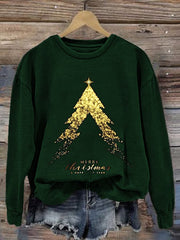 Christmas Printed Long Sleeve Sweatshirt
