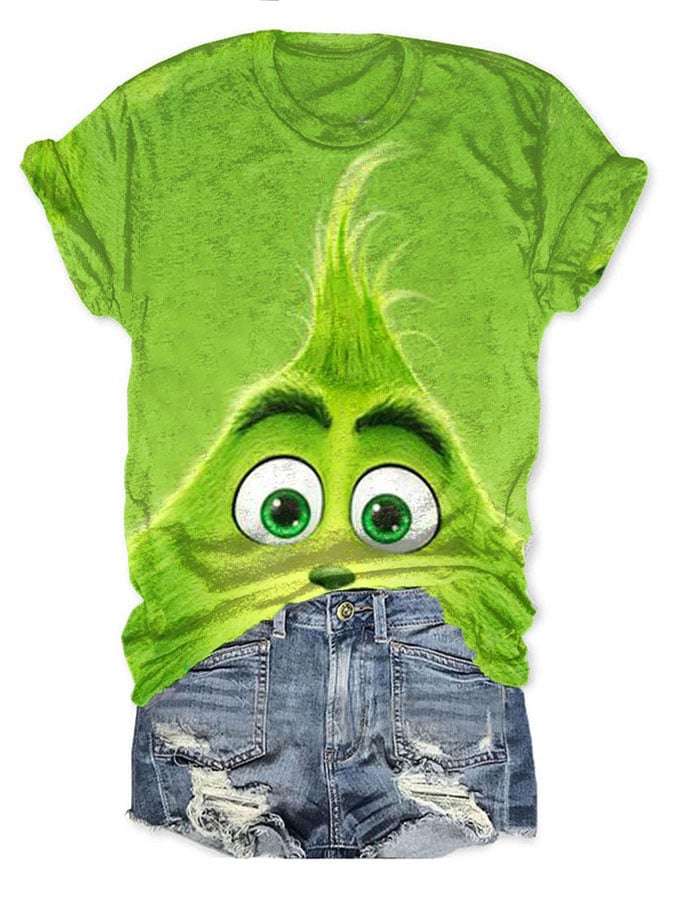 Christmas Print Casual T-Shirt