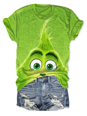 Christmas Print Casual T-Shirt