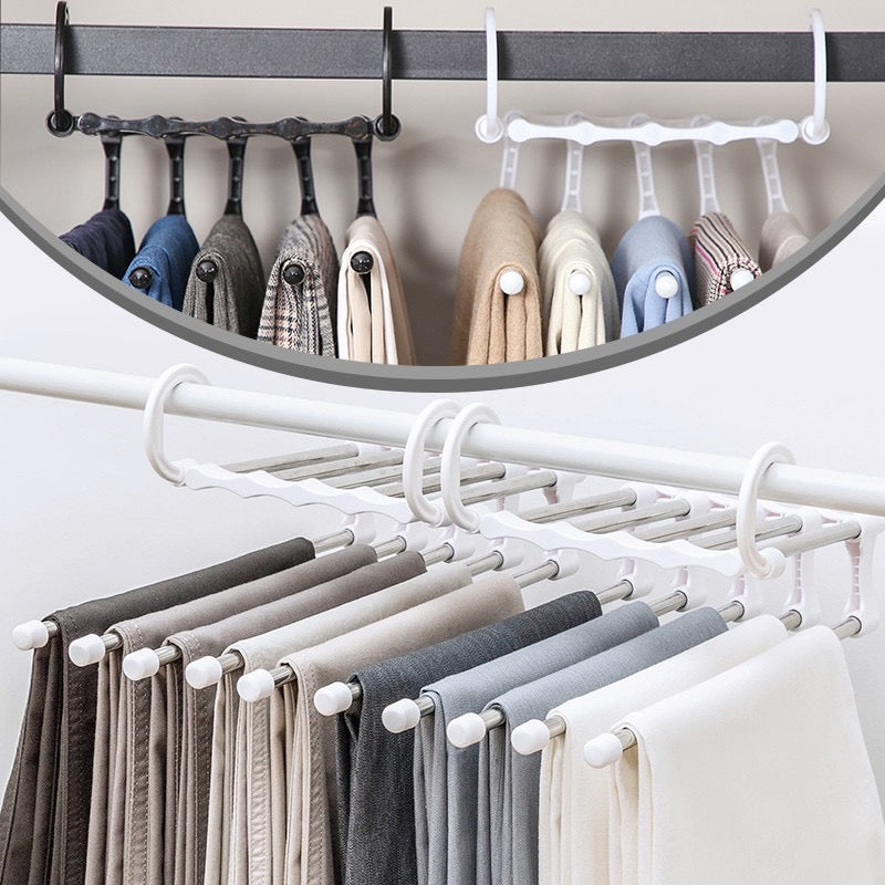 RackHangerâ„?- 5-in-1 multifunctional pants stand