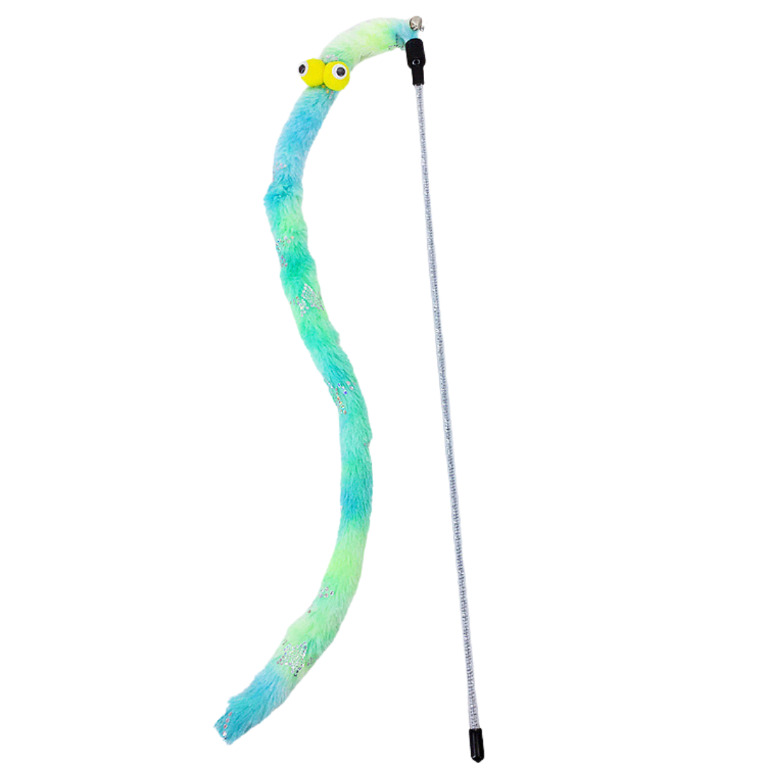 Plush Cat Teaser Wand Toys With Bell