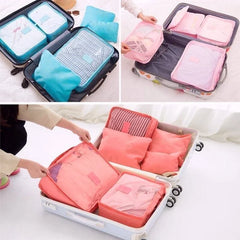 PackingCubesâ„?- 6 pieces of portable packing cubes for luggage