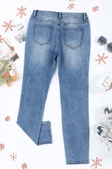 🔥 HOT SALE NOW🔥Christmas Print Loose Casual Jeans