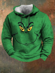 Casual Printed Christmas Plush Hoodie