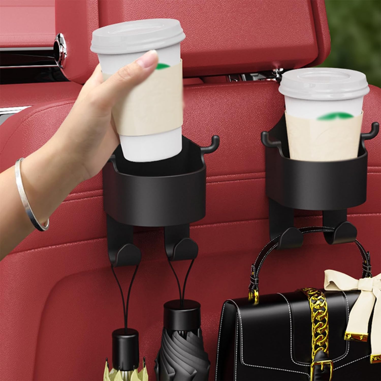 2+2 FREE | CupManâ„?- Hanging cup holder for car back seat Last day discount