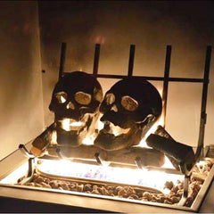 FlameSkullâ„?ceramic fire basket skulls (4 pcs)