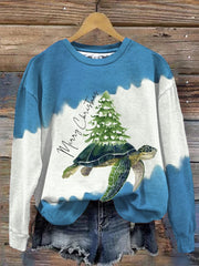 Merry Christmas Turtle Sweatshirt