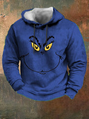 Casual Printed Christmas Plush Hoodie