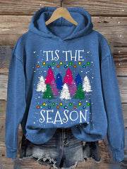 Christmas Tis the season Print Hoodie