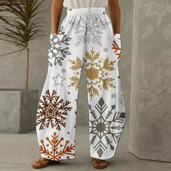 Christmas Series Printed Plus Size Casual Pants