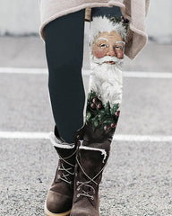 Berry Santa Leggings