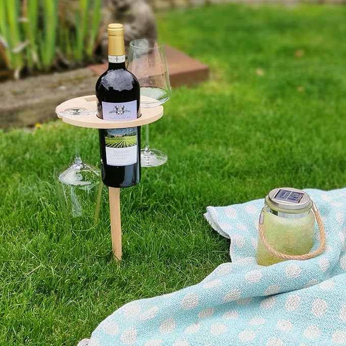 50% OFF | Pickyâ„?- Foldable picnic table with wine holder Last day discount