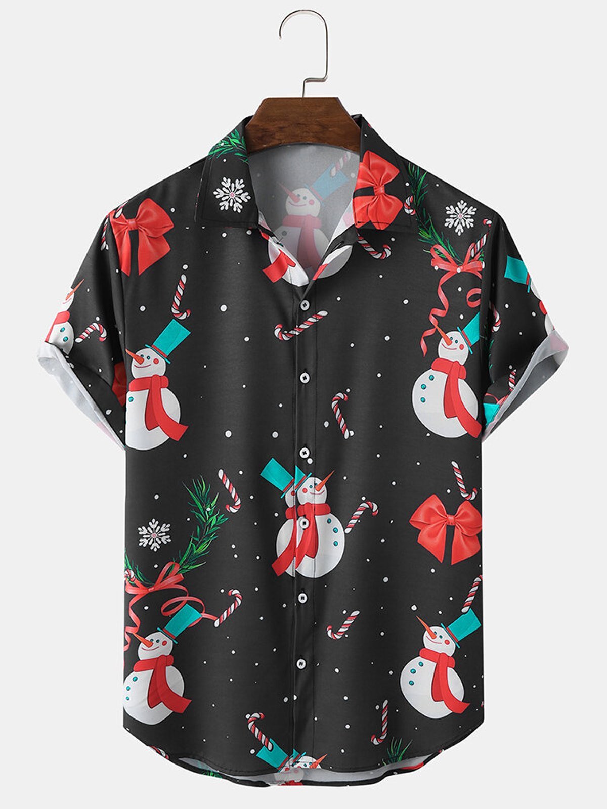 Christmas Casual Loose Plus Size Short-Sleeved Shirt