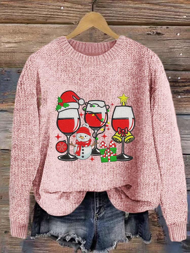 Christmas Print Crew Neck Sweatshirt