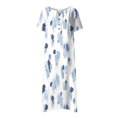 Printed deep V fashion maxi dresses