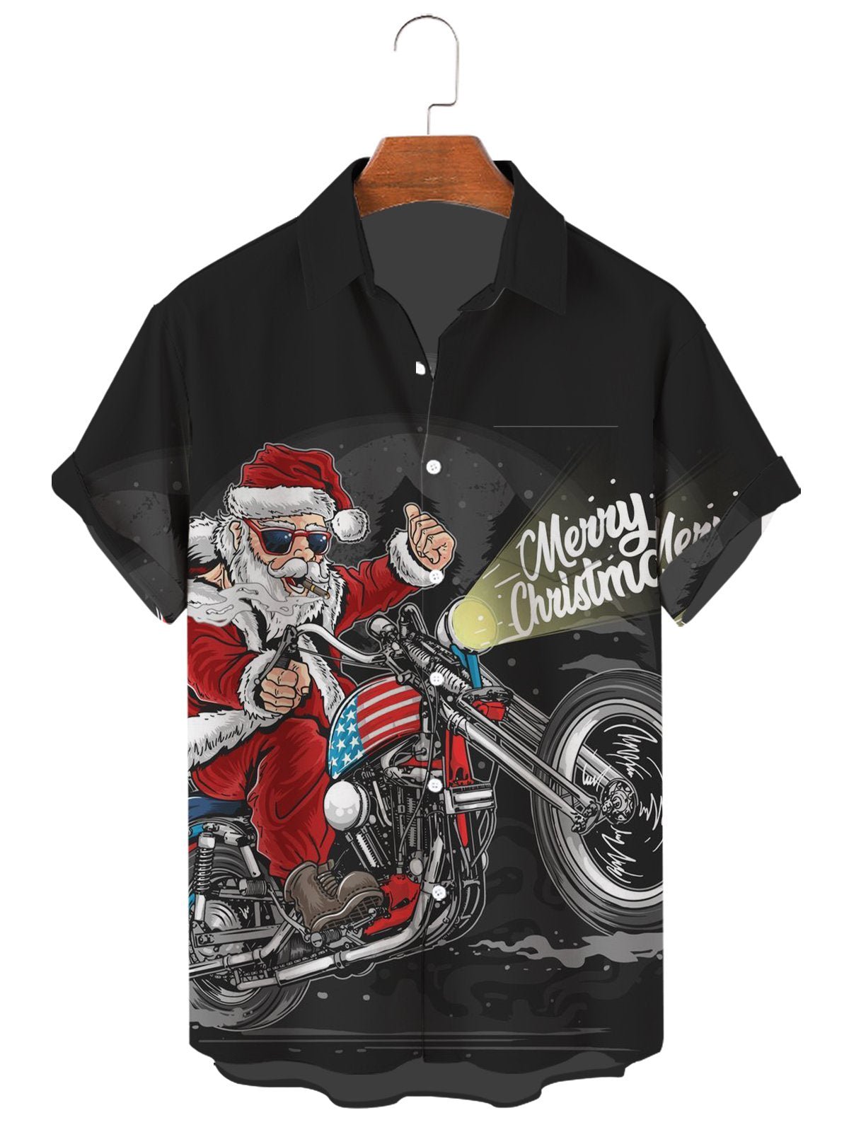 Christmas Series large Casual Short Sleeve Shirt