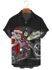 Christmas Series large Casual Short Sleeve Shirt