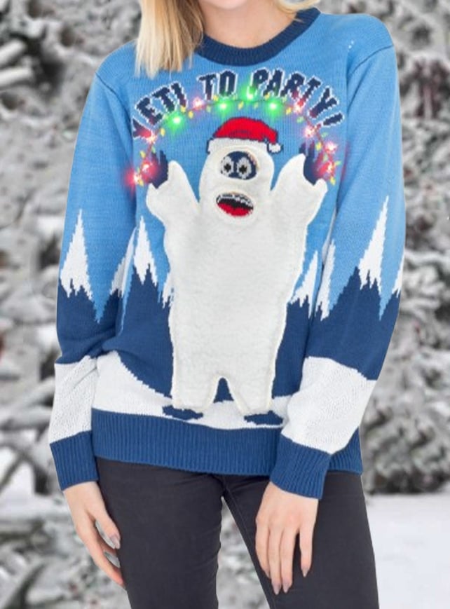 Yeti to Party Christmas Sweater