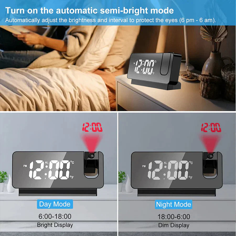 DigiClockâ„?Digital Projection Alarm Clock