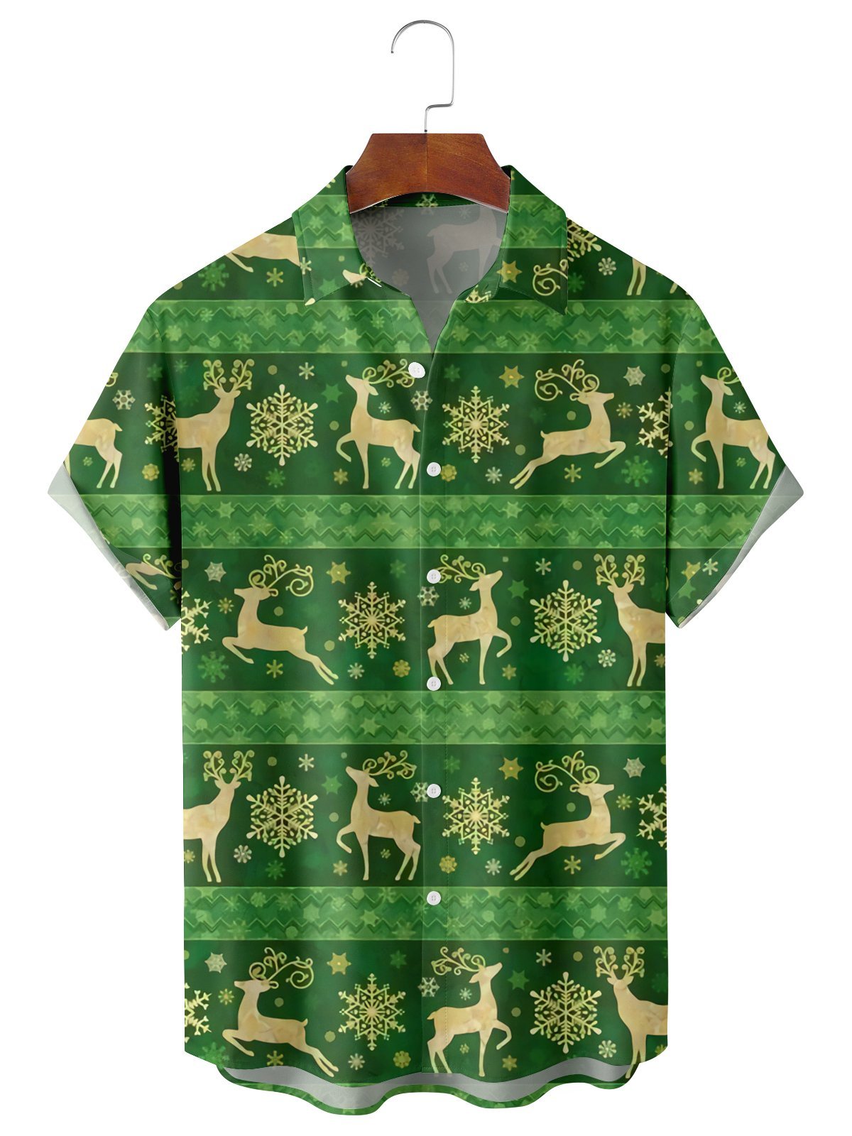 Christmas Casual Loose Plus Size Short-Sleeved Shirt