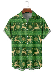 Christmas Casual Loose Plus Size Short-Sleeved Shirt