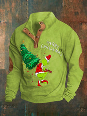 Funny Classic Christmas Character Merry Christmas! Print Casual Pullover