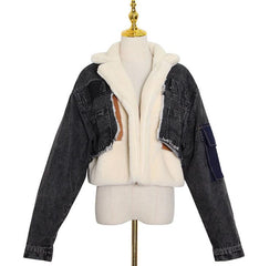 Plush Denim Jacket