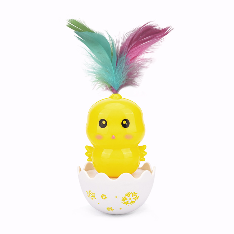 Cat Toy Ball Fun Tumbler With Feather