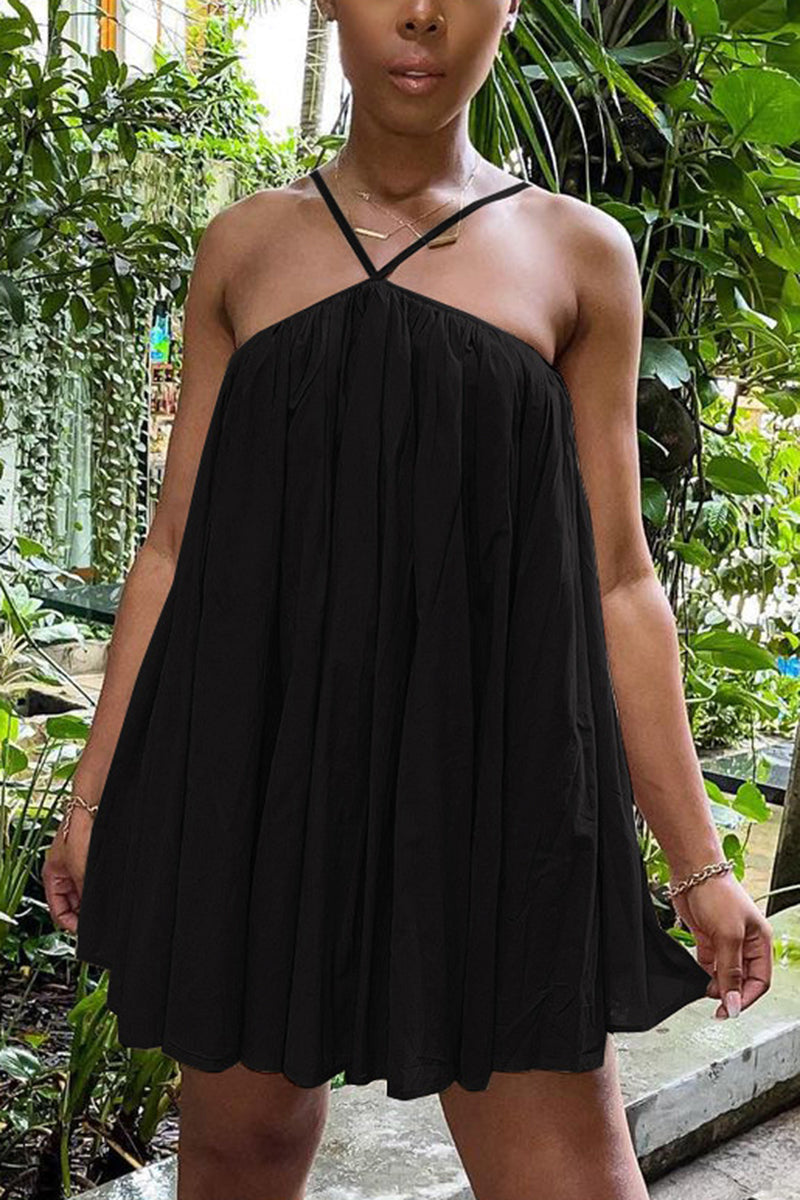 Ruffle Hem Mini Cami Dress