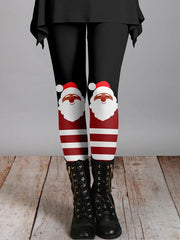 Christmas Print Flannel Leggings