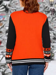 Women Christmas Print Casual Round Neck Sweater