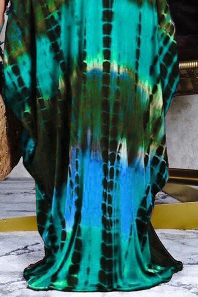 Tie Dye Pocket Detail Cami Maxi Dress
