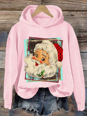 Merry Chrismas Print Crew Neck Sweatshirt