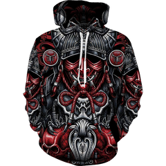 Men Hoodies Fashion Anime 3d Japanese Samurai Black Pullover